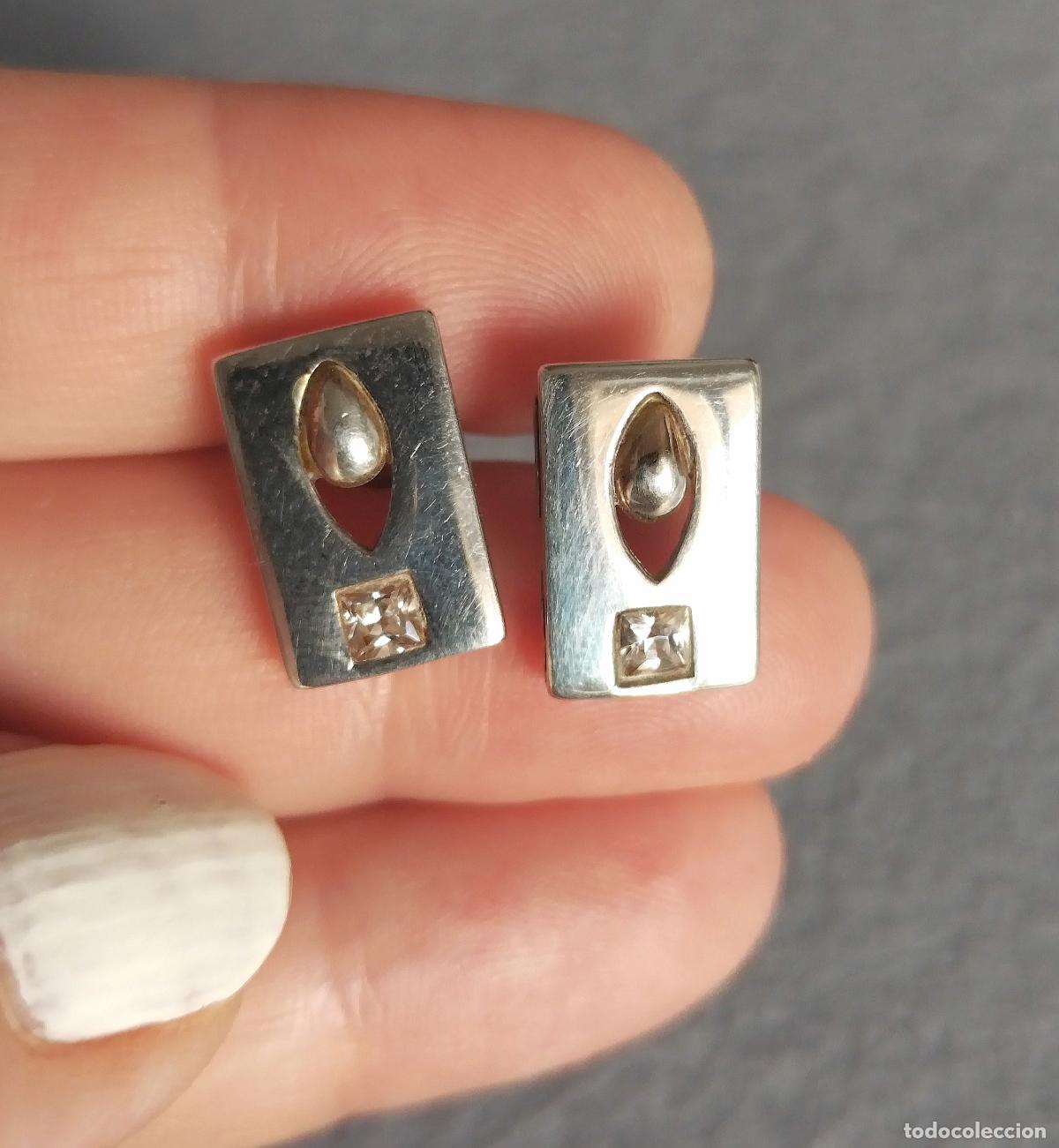 Joyeria: Pendientes de plata de ley con circonita. - Foto 3