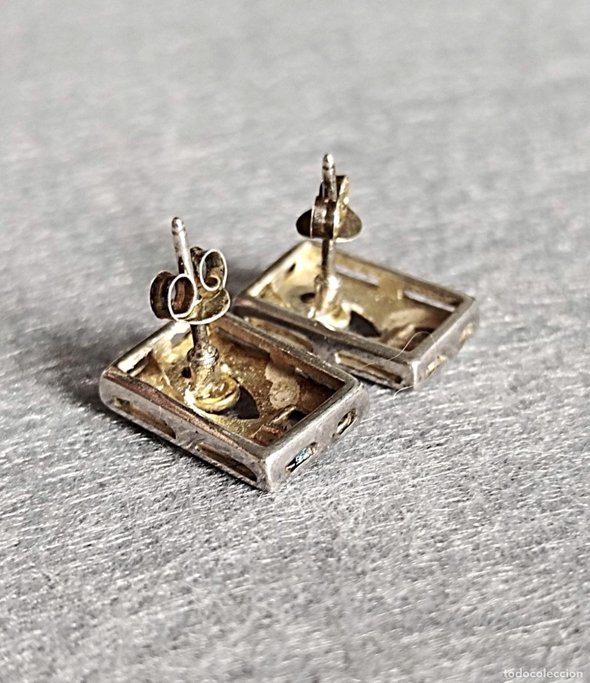 Joyeria: Pendientes de plata de ley con circonita. - Foto 4