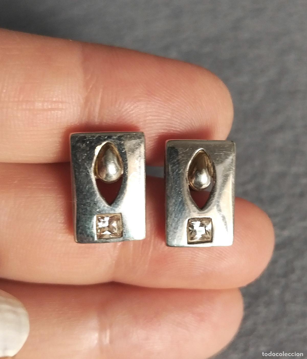 Joyeria: Pendientes de plata de ley con circonita. - Foto 5