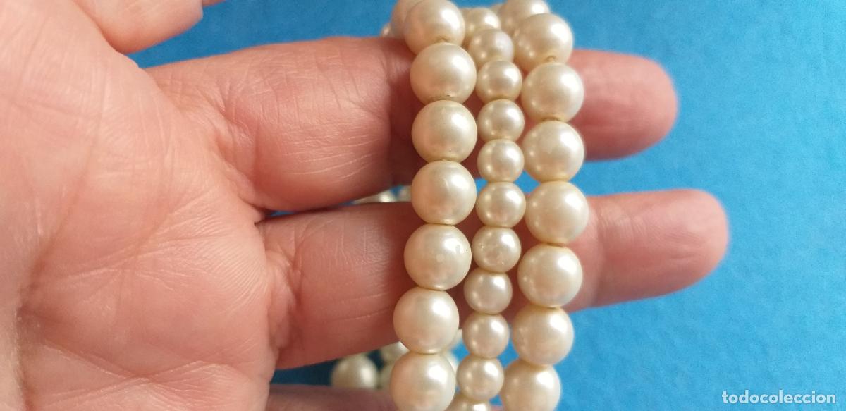Joyeria: TRES PULSERAS. EL&Aacute;STICA. IMITACI&Oacute;N DE PERLAS - Foto 1