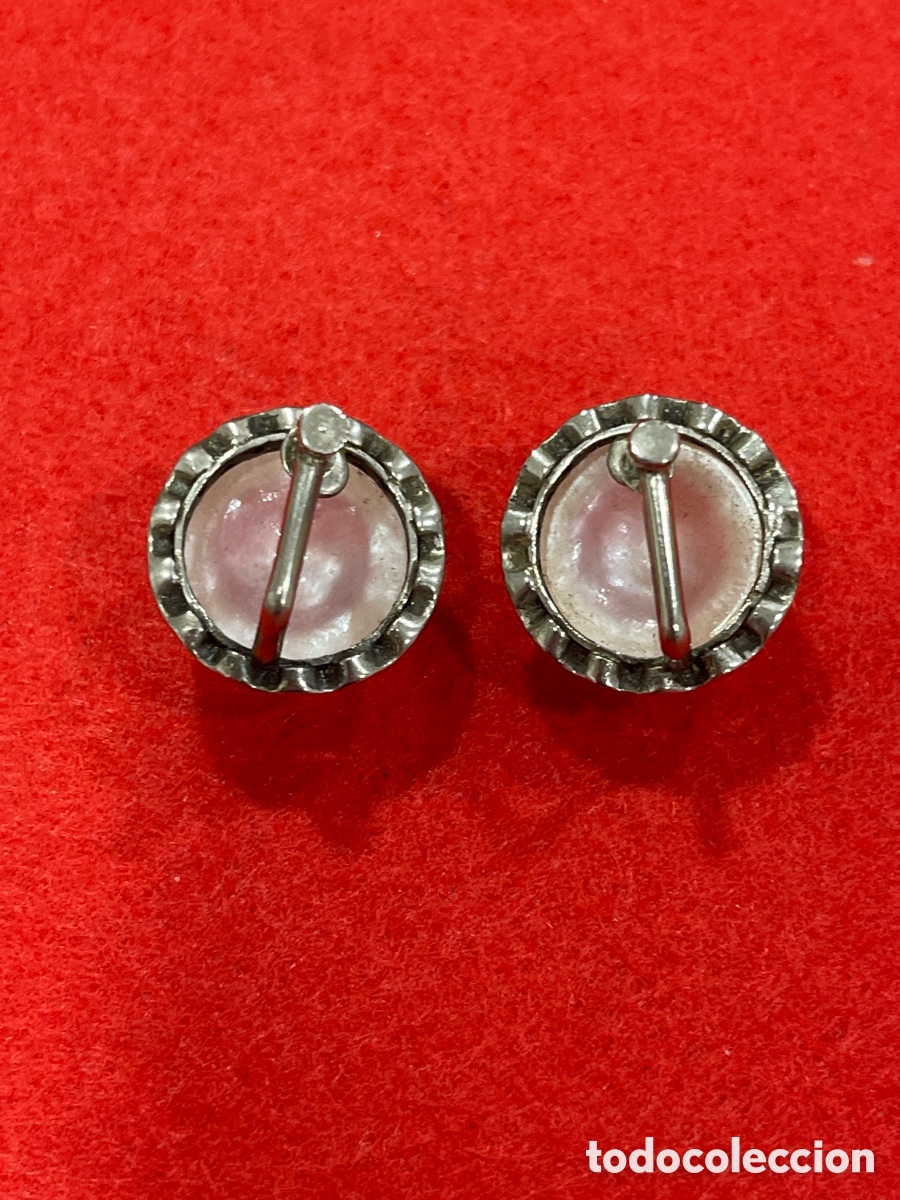 Joyeria: Pendientes en plata de ley y s&iacute;mil de perla. - Foto 3