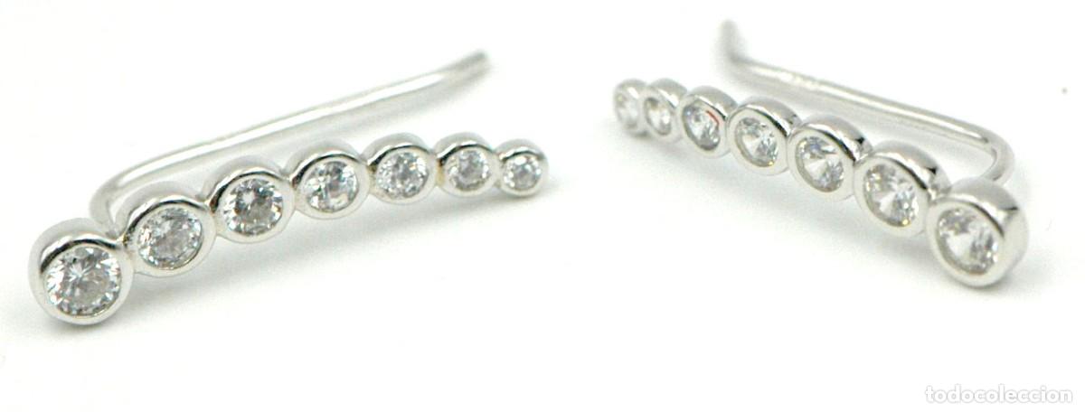 Joyeria: Pendientes trepadores Plata circonita - Foto 2