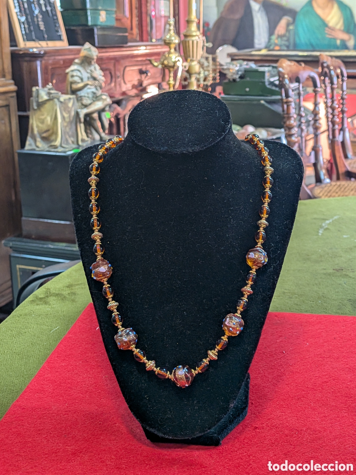 Joyeria: Collar en piedras cristal tipo murano. REF-8756 - Foto 1