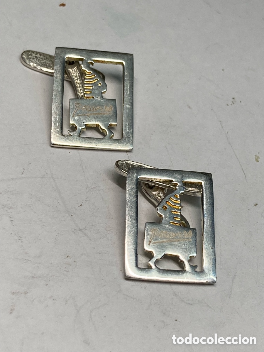 Joyeria: Gemelos de plata picaso /G24 - Foto 1