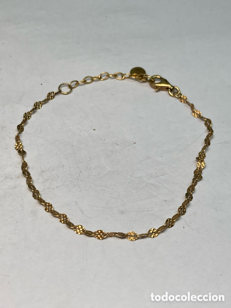 Joyeria: Pulsera de plata chapado de oro /Pul186 - Foto 1