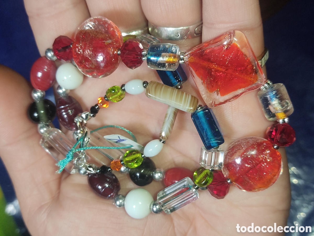 Joyeria: Collar de cristal de Murano variado.Vintage. *K* - Foto 5