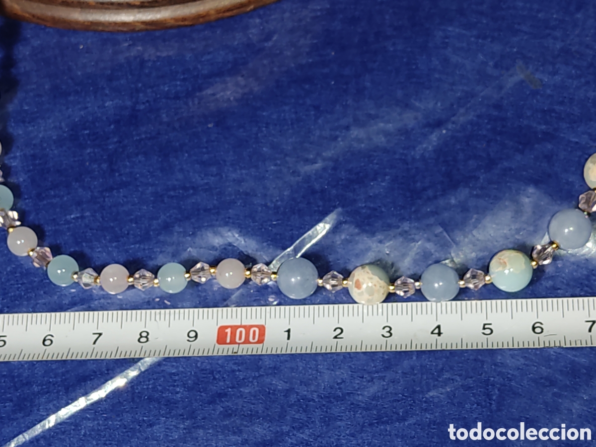 Joyeria: Collar de aguamarina y cuarzos. *L* - Foto 2