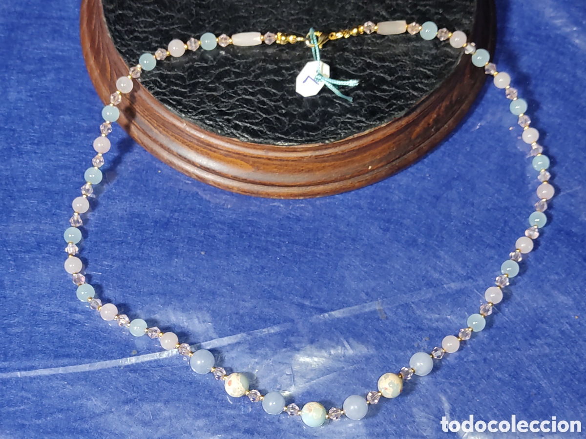 Joyeria: Collar de aguamarina y cuarzos. *L* - Foto 3