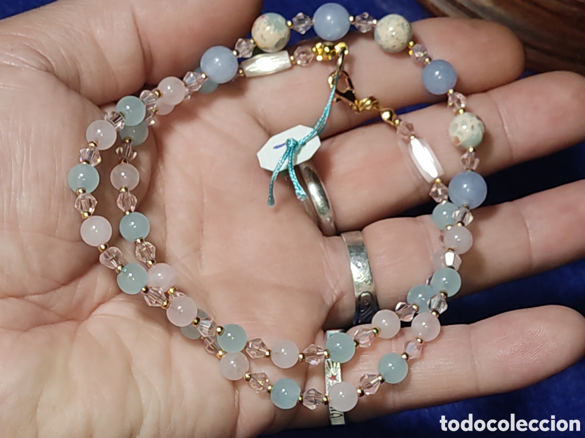 Joyeria: Collar de aguamarina y cuarzos. *L* - Foto 5