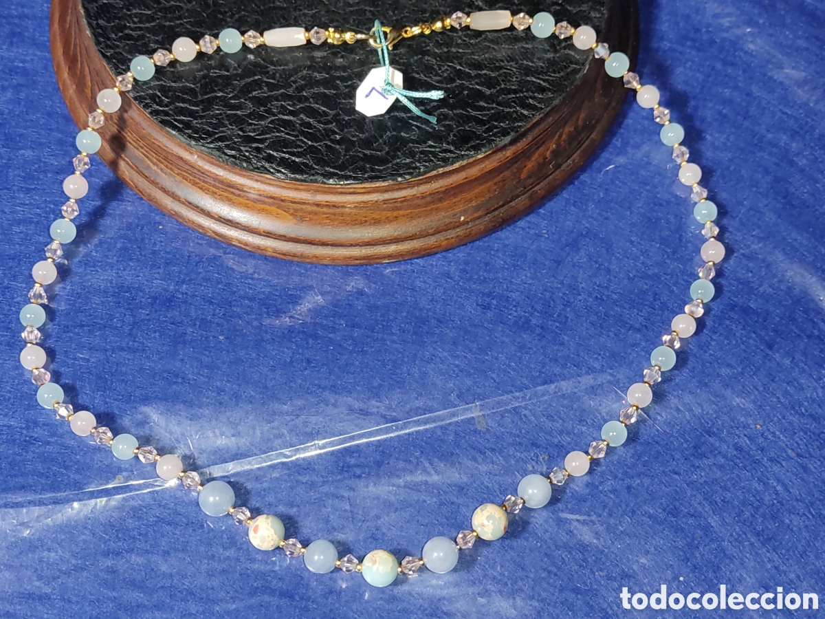 Joyeria: Collar de aguamarina y cuarzos. *L* - Foto 1