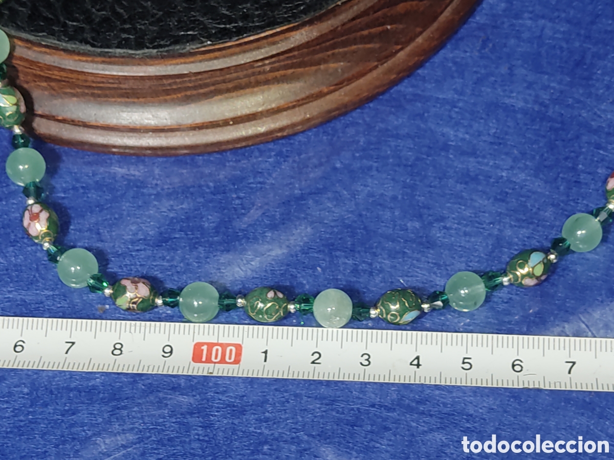 Joyeria: Collar esmalte cloisonne y aventurina. *H* - Foto 2