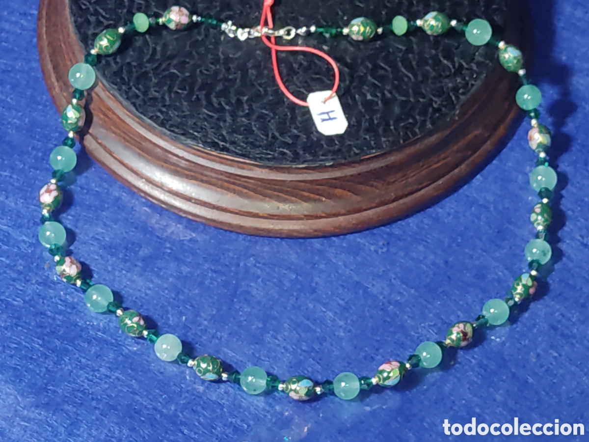 Joyeria: Collar esmalte cloisonne y aventurina. *H* - Foto 1