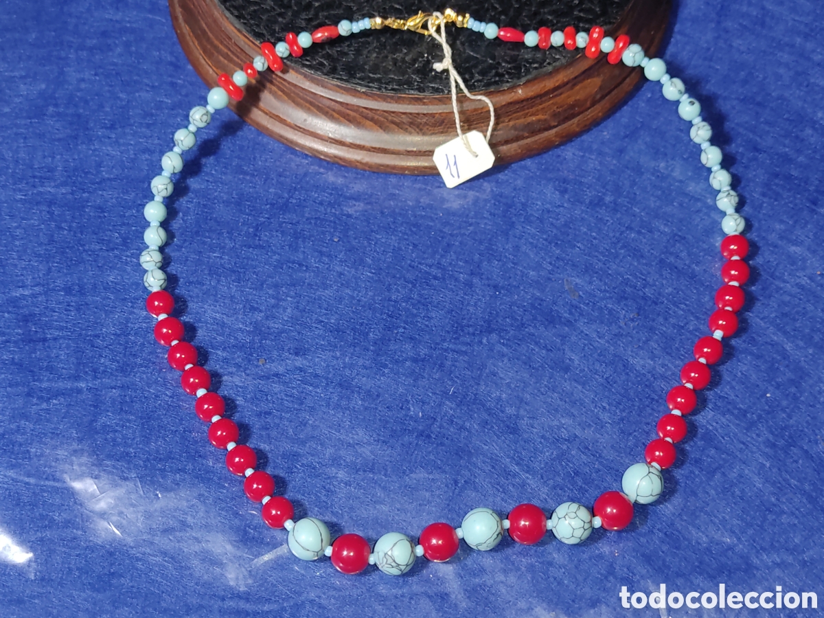 Joyeria: Collar turquesa y coral rojo. *11* - Foto 2