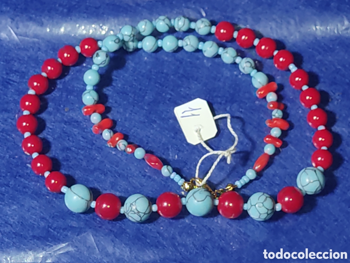 Joyeria: Collar turquesa y coral rojo. *11* - Foto 3