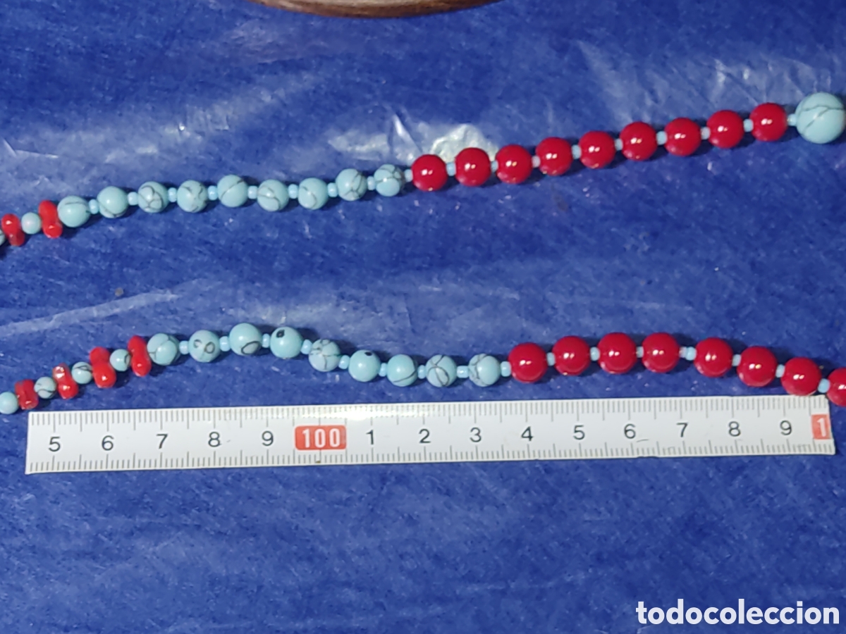 Joyeria: Collar turquesa y coral rojo. *11* - Foto 5