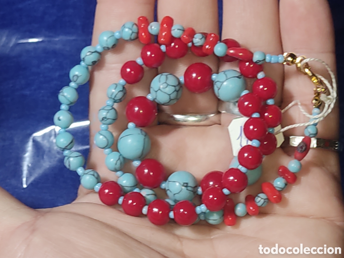Joyeria: Collar turquesa y coral rojo. *11* - Foto 6