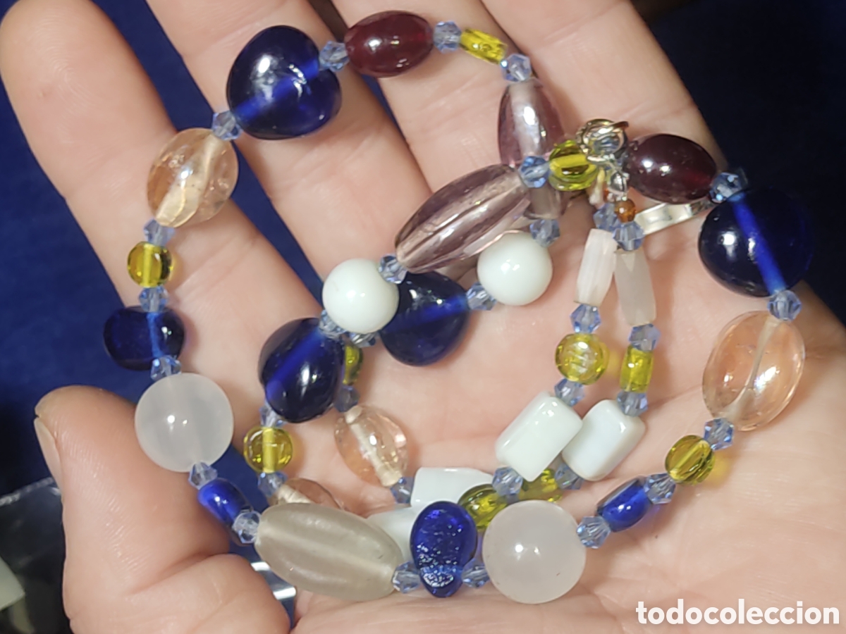 Joyeria: Collar de cristal de Murano.Vintage. *10* - Foto 8