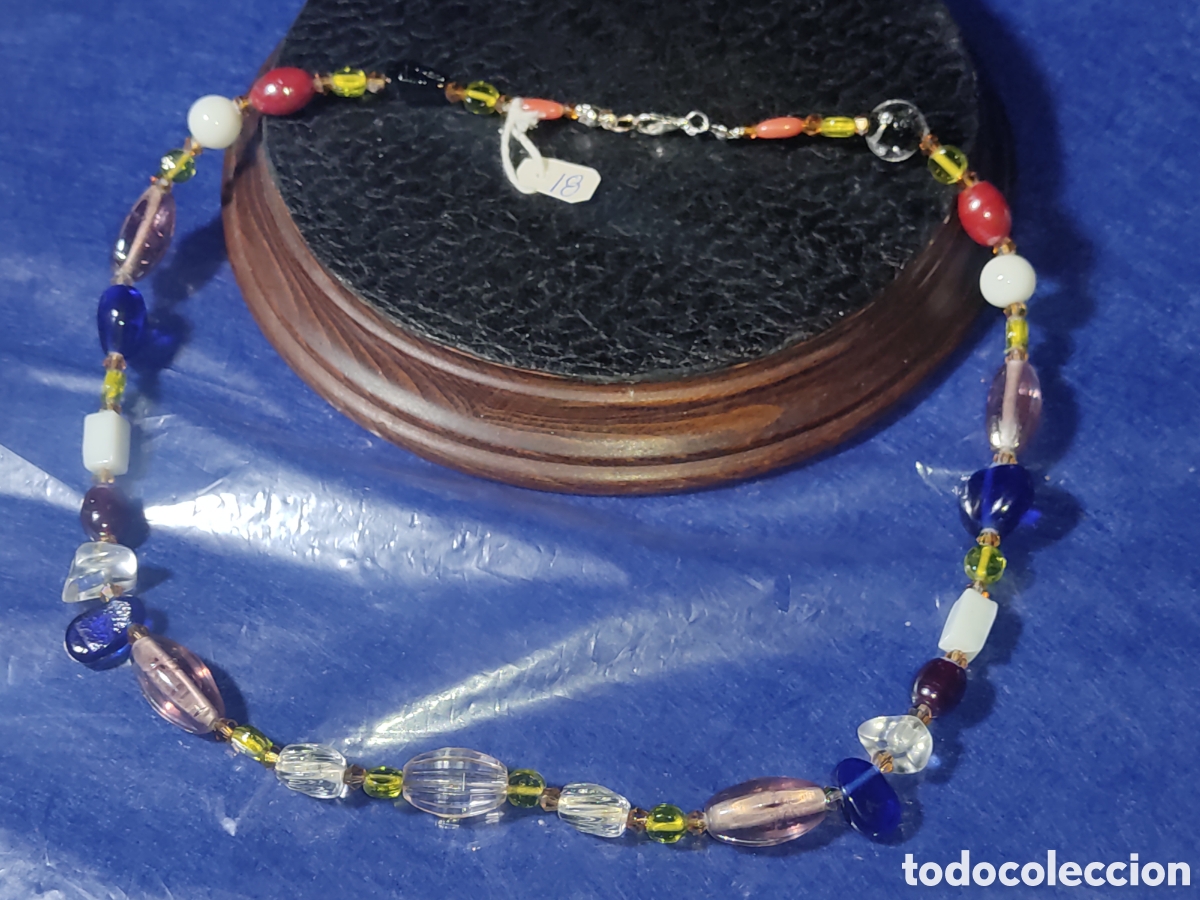 Joyeria: Collar de cristal de Murano.Vintage. *18* - Foto 2