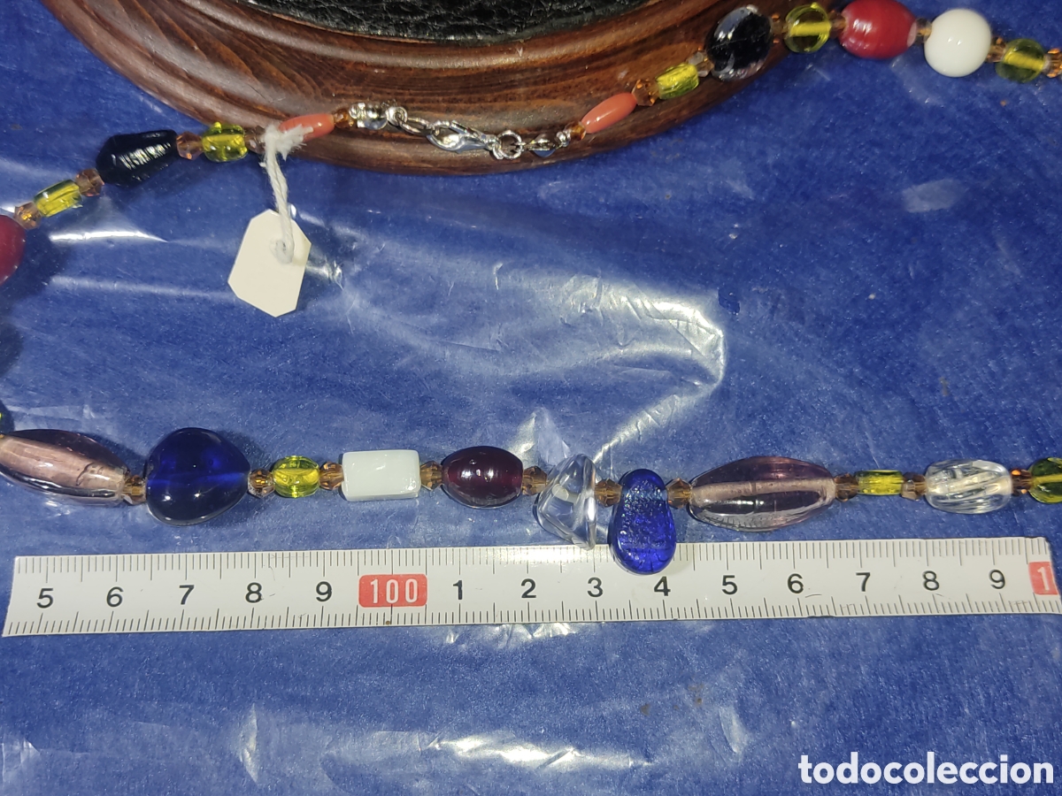Joyeria: Collar de cristal de Murano.Vintage. *18* - Foto 4