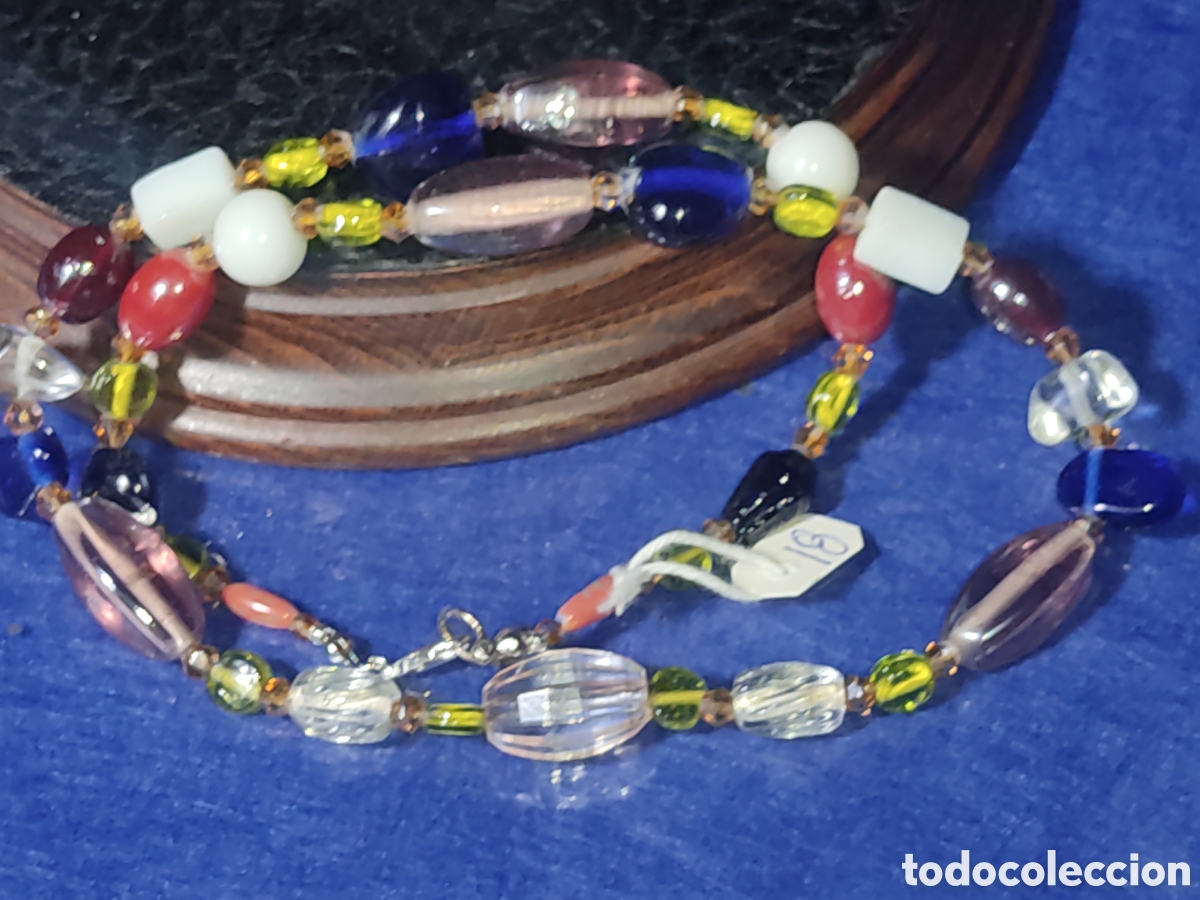 Joyeria: Collar de cristal de Murano.Vintage. *18* - Foto 5