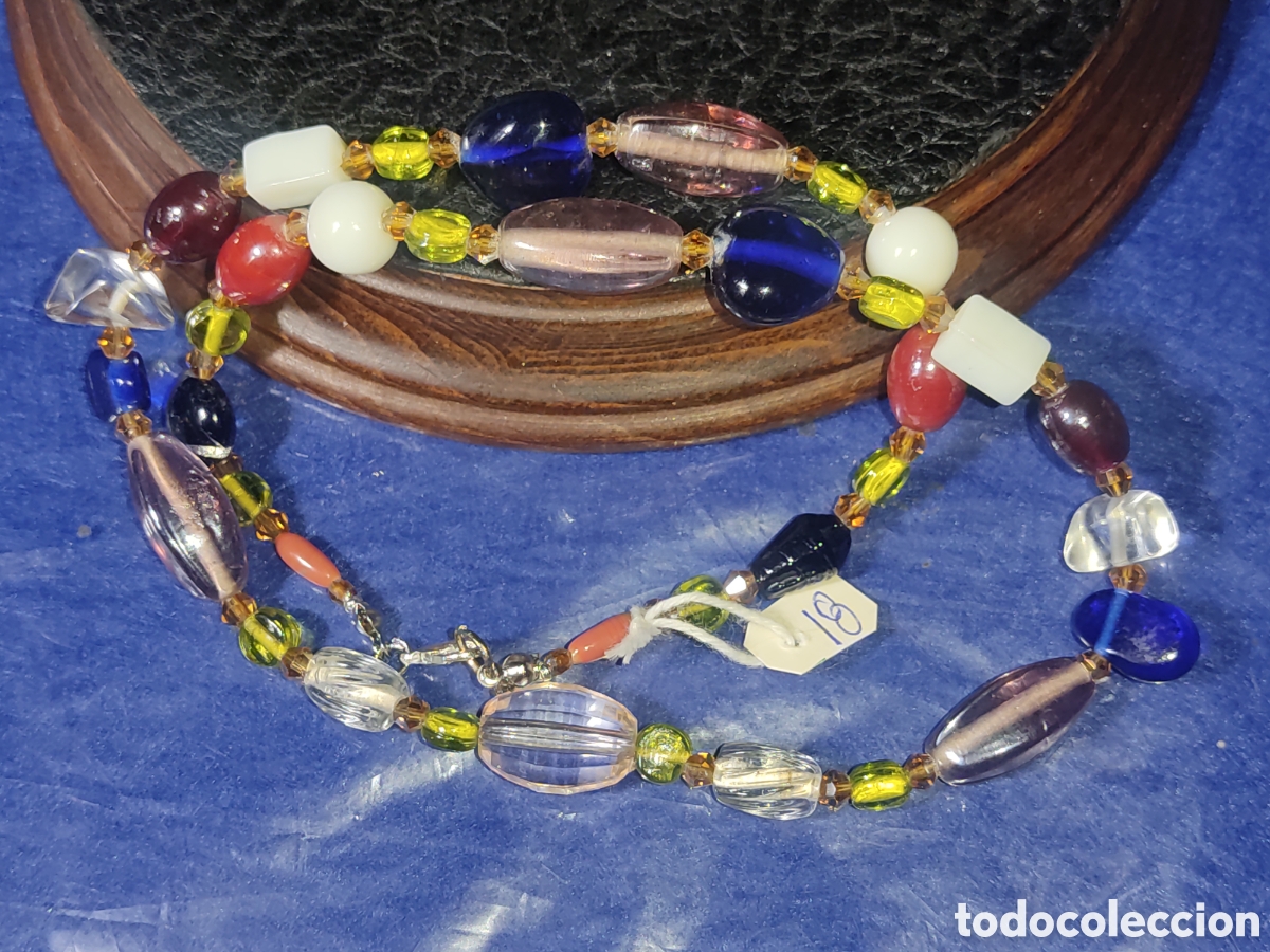 Joyeria: Collar de cristal de Murano.Vintage. *18* - Foto 6