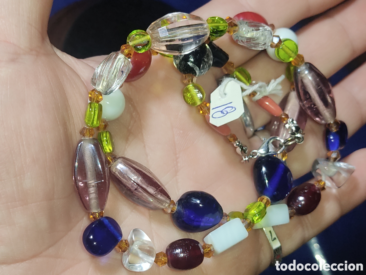 Joyeria: Collar de cristal de Murano.Vintage. *18* - Foto 7
