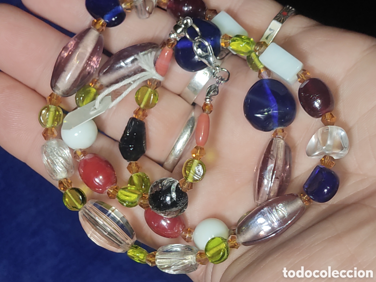 Joyeria: Collar de cristal de Murano.Vintage. *18* - Foto 9