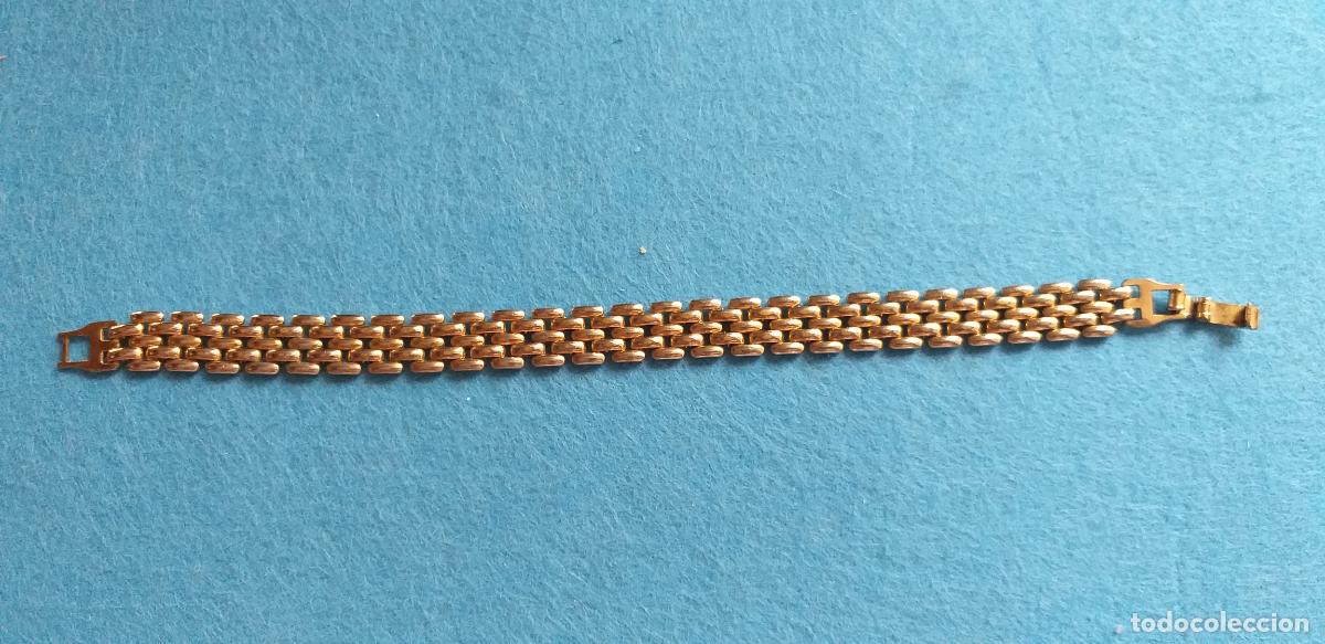 Joyeria: Pulsera dorada. Brazalete. Eslabones. - Foto 7