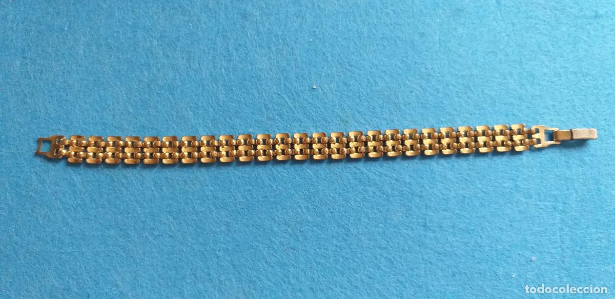 Joyeria: Pulsera dorada. Brazalete. Eslabones. - Foto 8