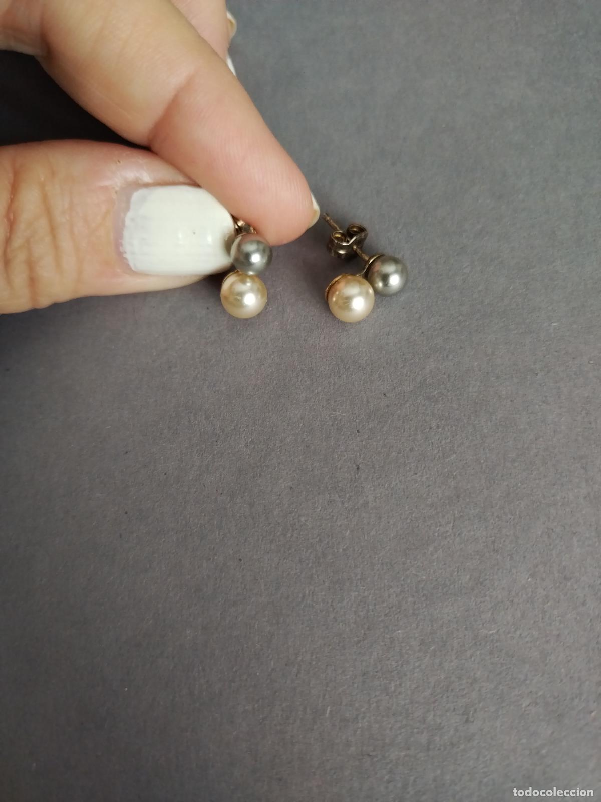 Joyeria: Pendientes de plata de ley con perlas. - Foto 5