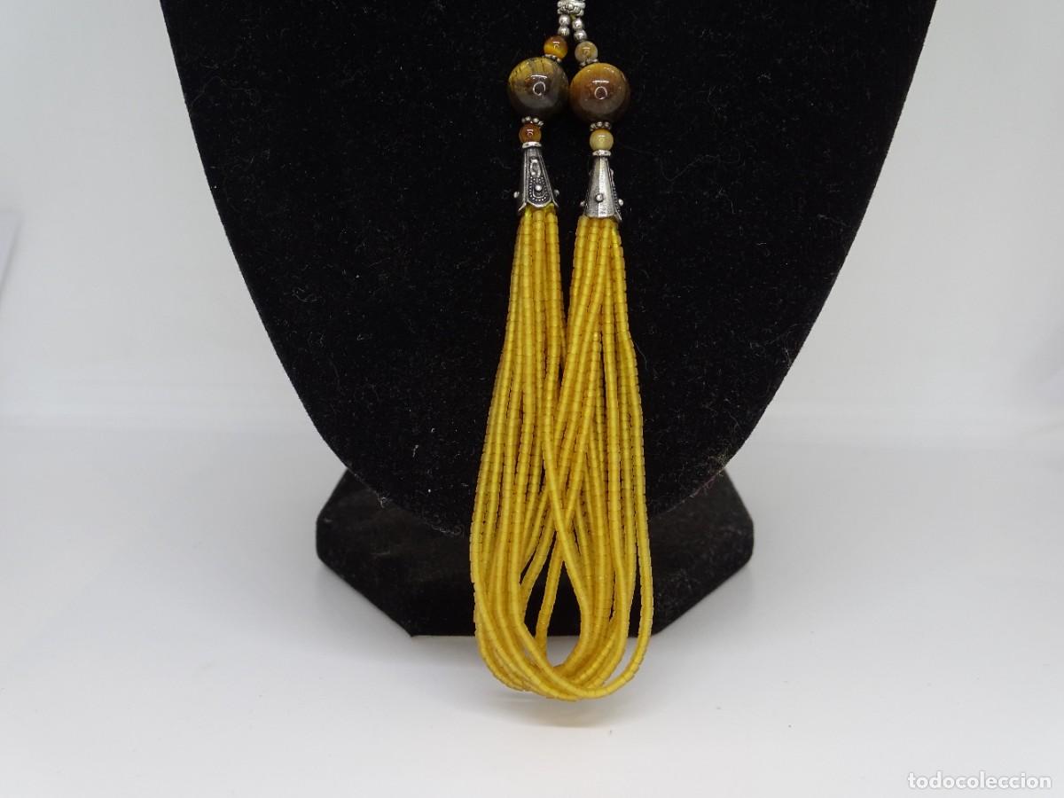 Joyeria: Collar, ojo de tigre y plata, 2000&rsquo;s - Italia - Foto 6