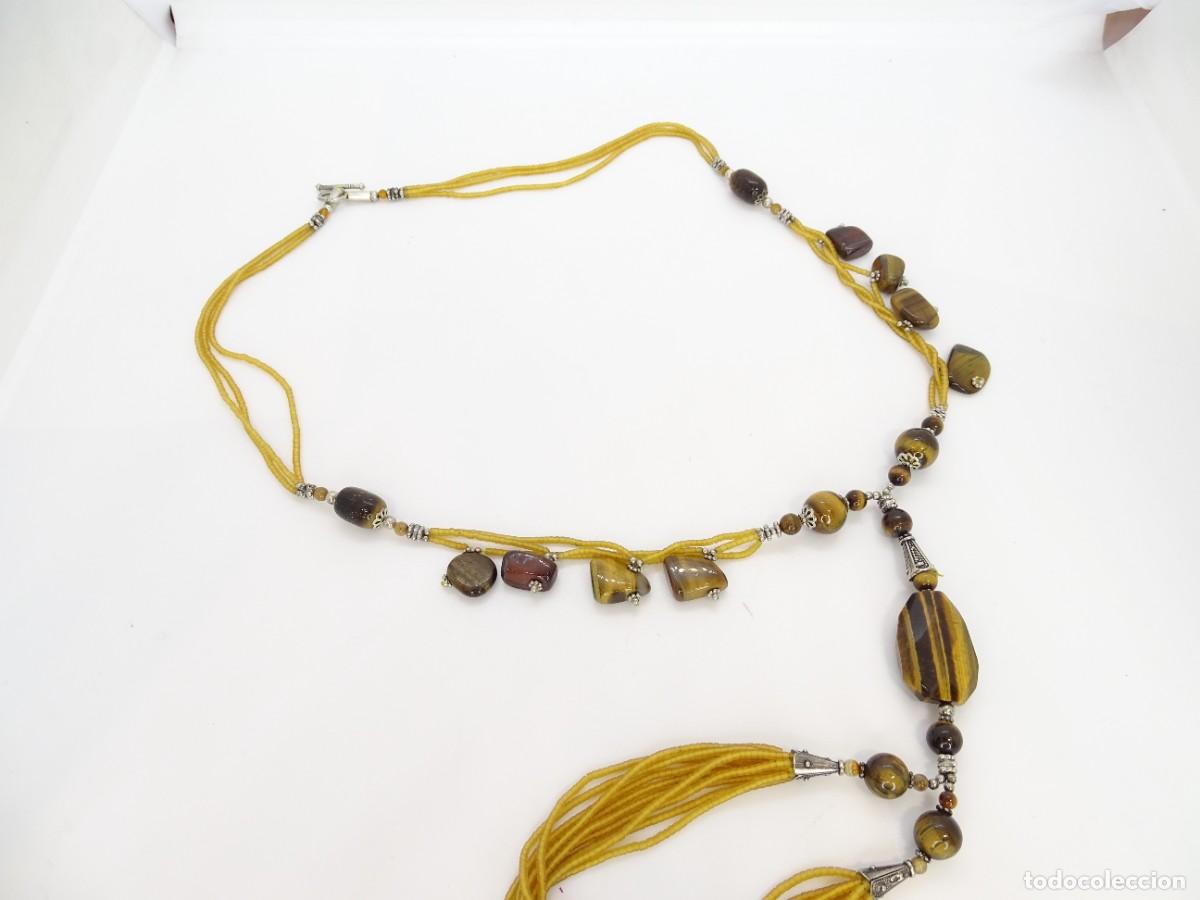 Joyeria: Collar, ojo de tigre y plata, 2000&rsquo;s - Italia - Foto 10