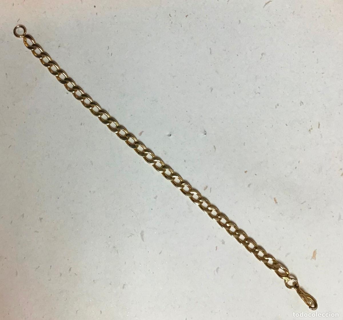 Joyeria: PULSERA CADENA DE PLATA CHAPADA EN ORO - Foto 1