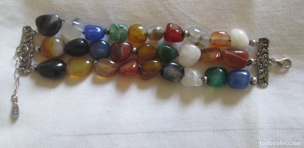 Joyeria: Pulsera en piedras naturales y plata 925 - Foto 2