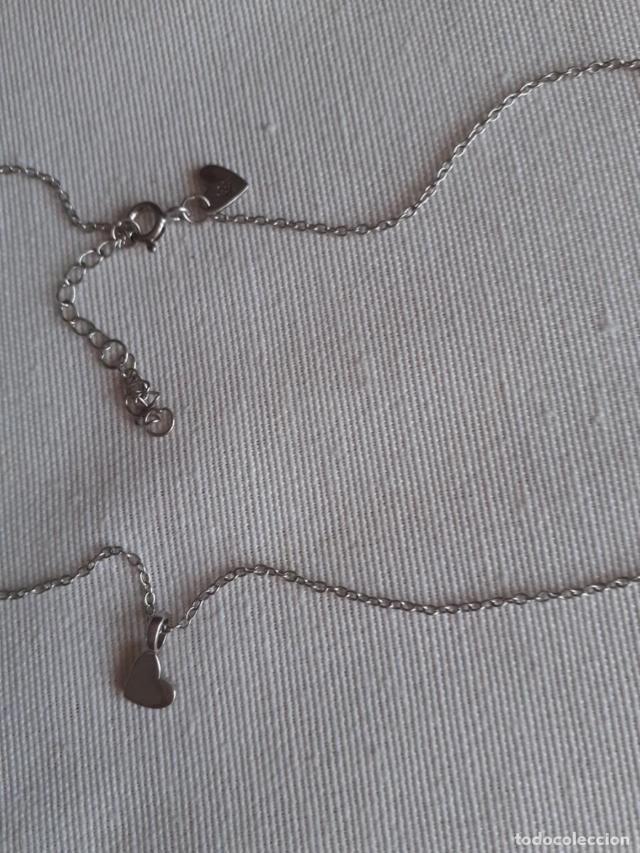 Joyeria: COLLAR CADENA Y COLGANTE DE CORAZON PLATA 925A2 ARP - Foto 5