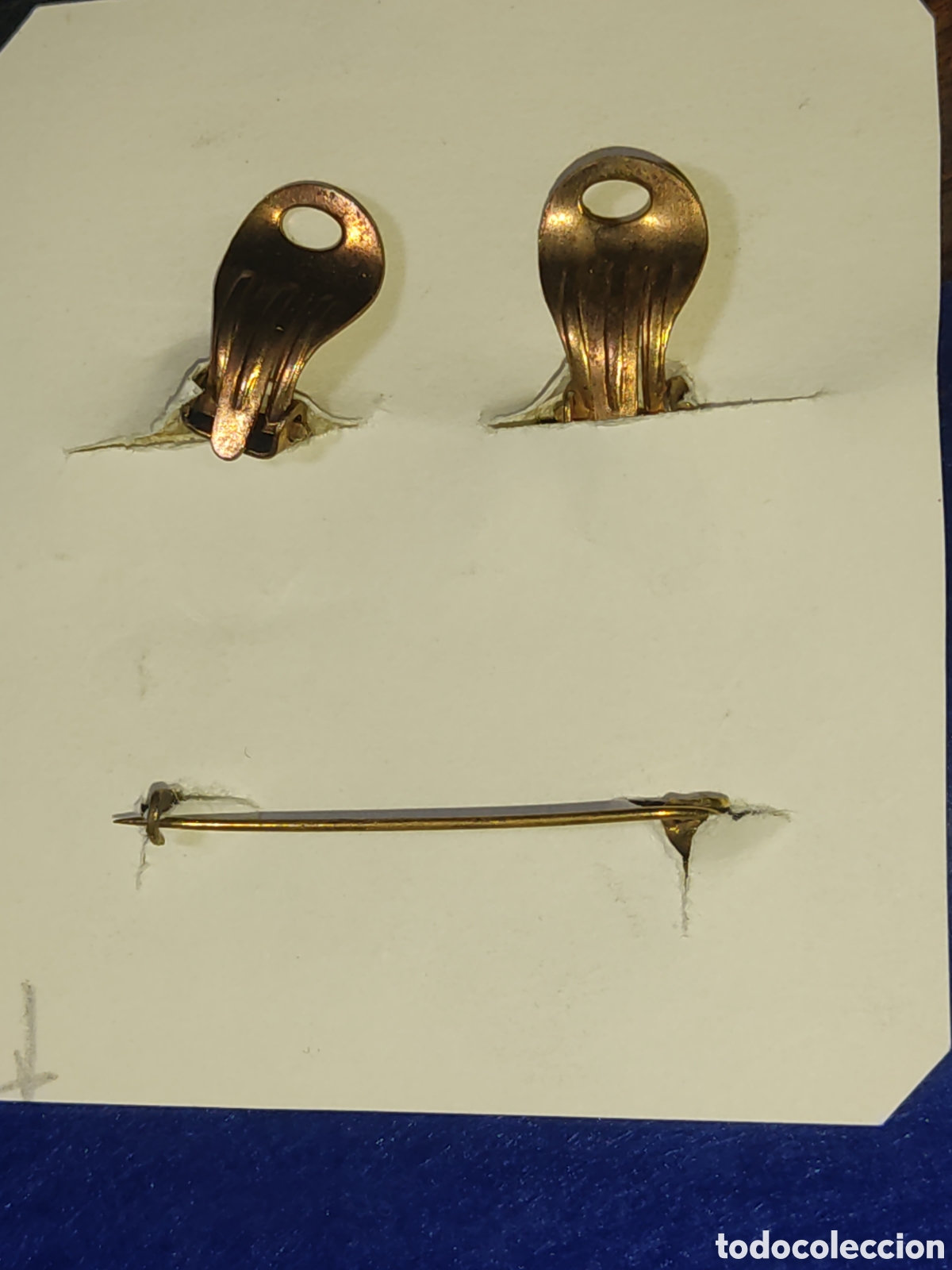 Joyeria: Juego modernista de pendientes y broche. - Foto 5