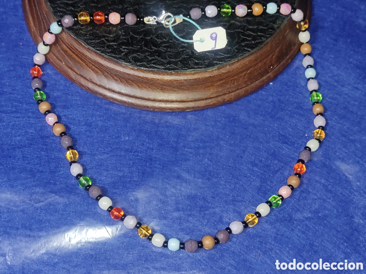 Joyeria: Collar de cristal variado.Vintage. *9* - Foto 2