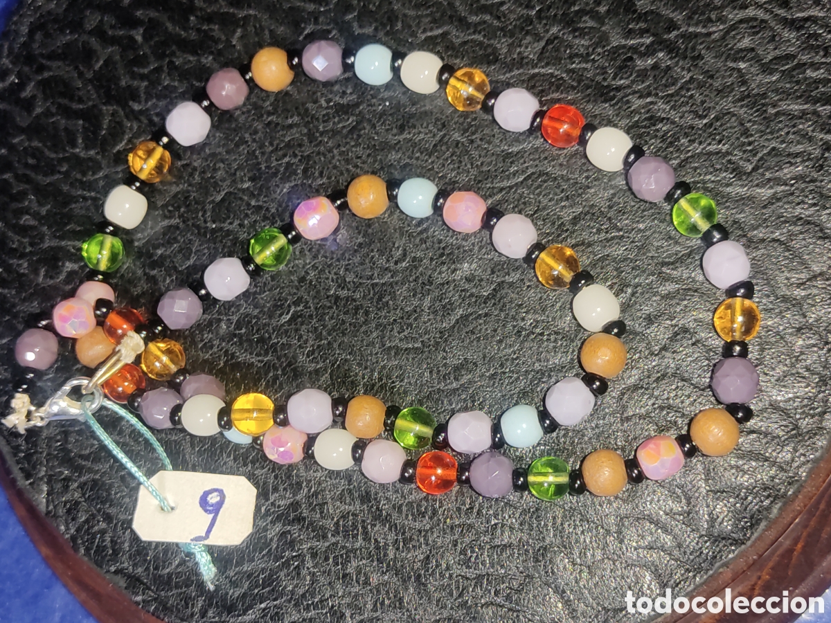 Joyeria: Collar de cristal variado.Vintage. *9* - Foto 3