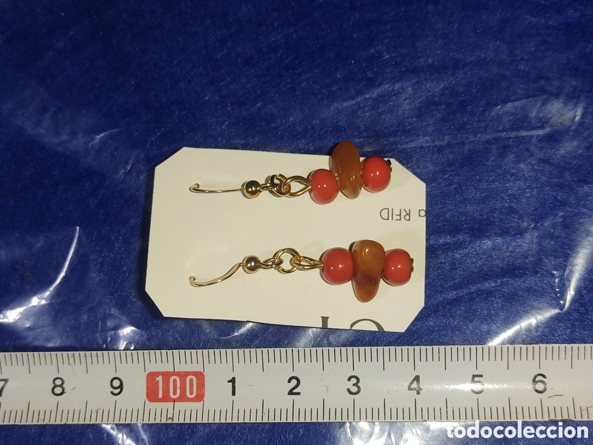 Joyeria: Pendientes de &Aacute;mbar y cristal de Murano. - Foto 3