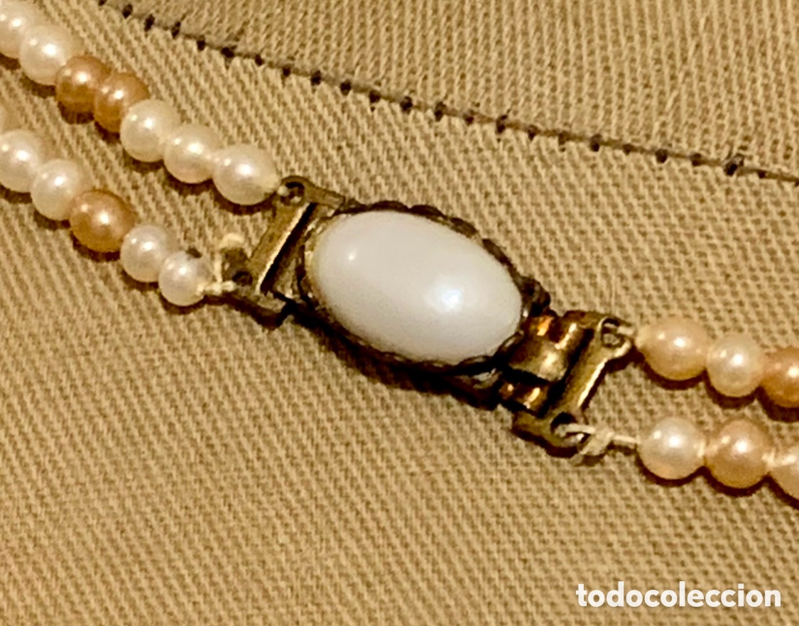 Joyeria: Collar de perlas. Bisuter&iacute;a. Mid-Century. - Foto 2