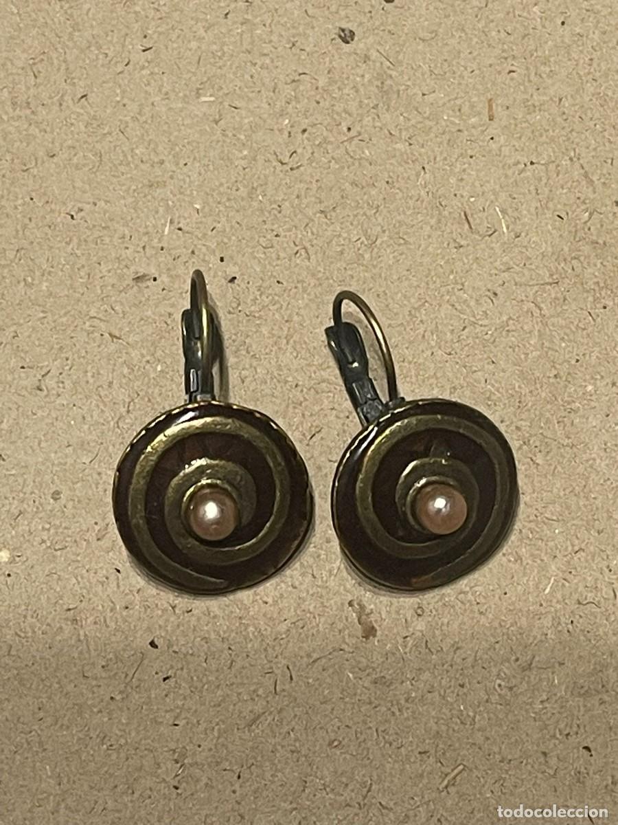 Joyeria: ANTIGUO PENDIENTES DE METAL - Foto 1