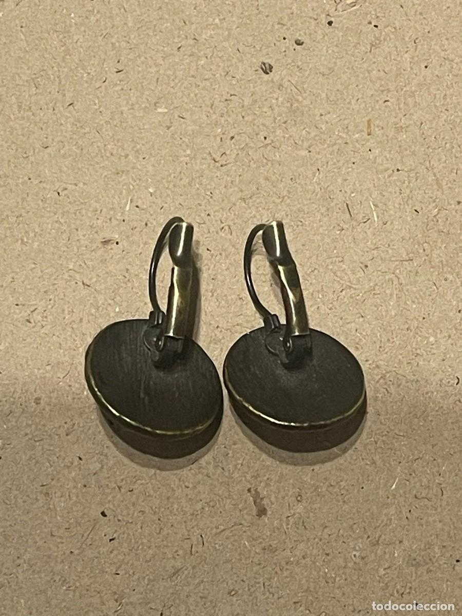 Joyeria: ANTIGUO PENDIENTES DE METAL - Foto 3