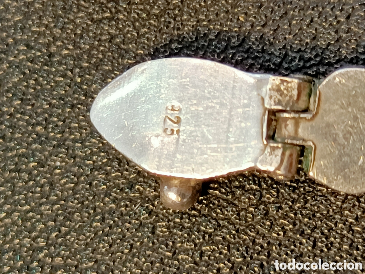 Joyeria: Conjunto de gargantilla, pulsera y pendientes de plata y lapisl&aacute;zuli. - Foto 12