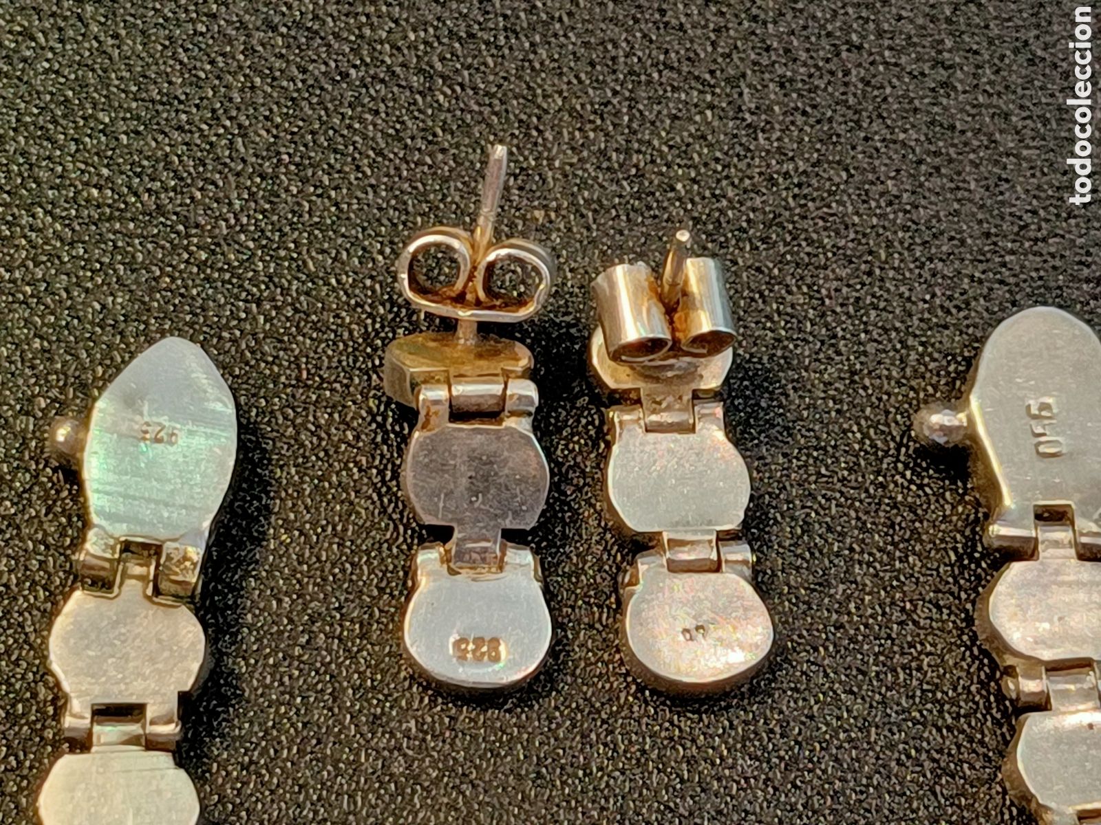 Joyeria: Conjunto de gargantilla, pulsera y pendientes de plata y lapisl&aacute;zuli. - Foto 16