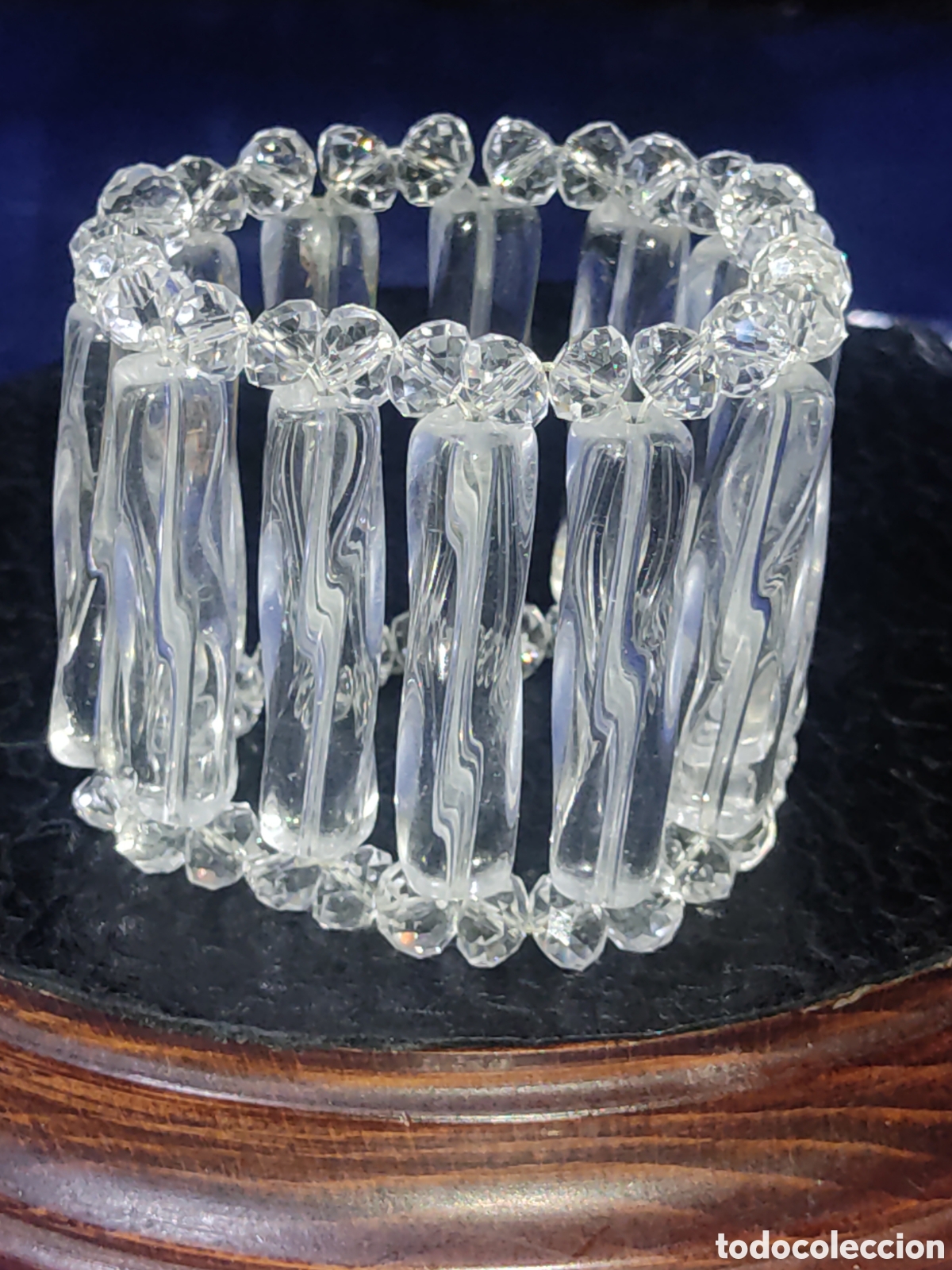 Joyeria: Pulsera Art Deco ancha de cristal de Murano. - Foto 3