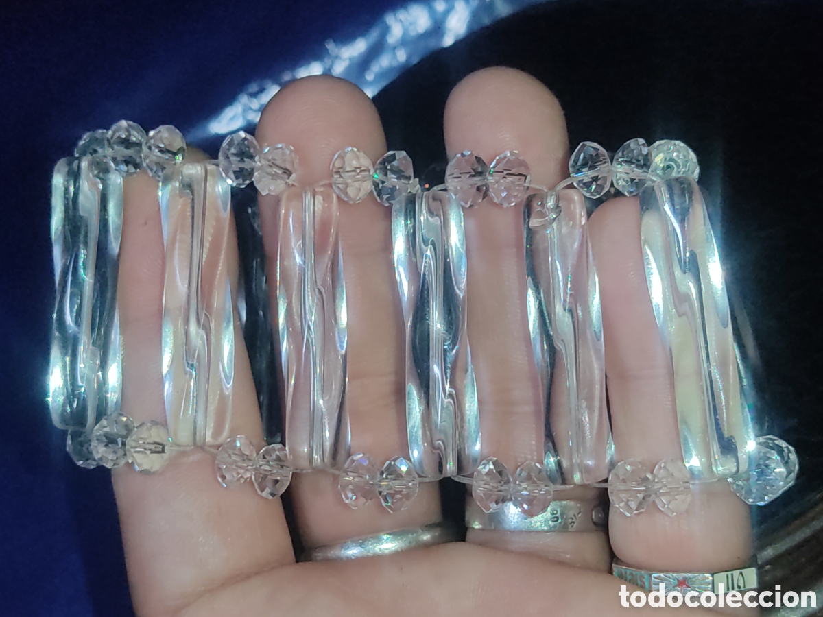 Joyeria: Pulsera Art Deco ancha de cristal de Murano. - Foto 4