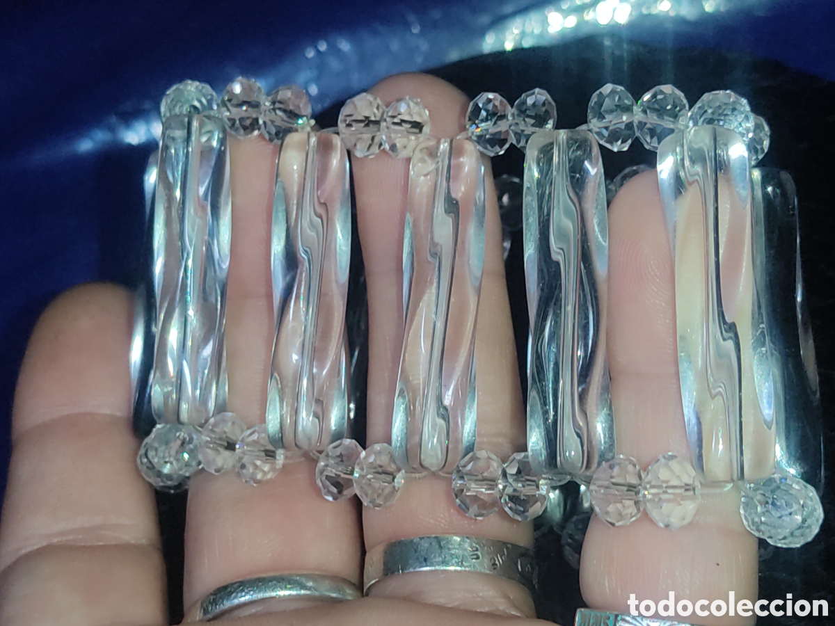 Joyeria: Pulsera Art Deco ancha de cristal de Murano. - Foto 8
