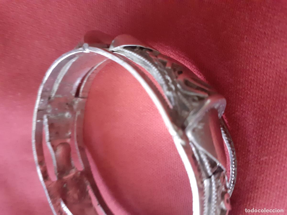 Joyeria: Pulsera antigua oriental de plata - Foto 3