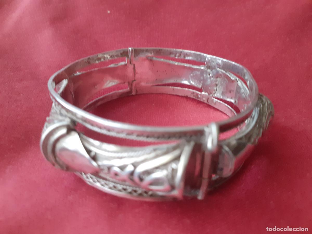 Joyeria: Pulsera antigua oriental de plata - Foto 6