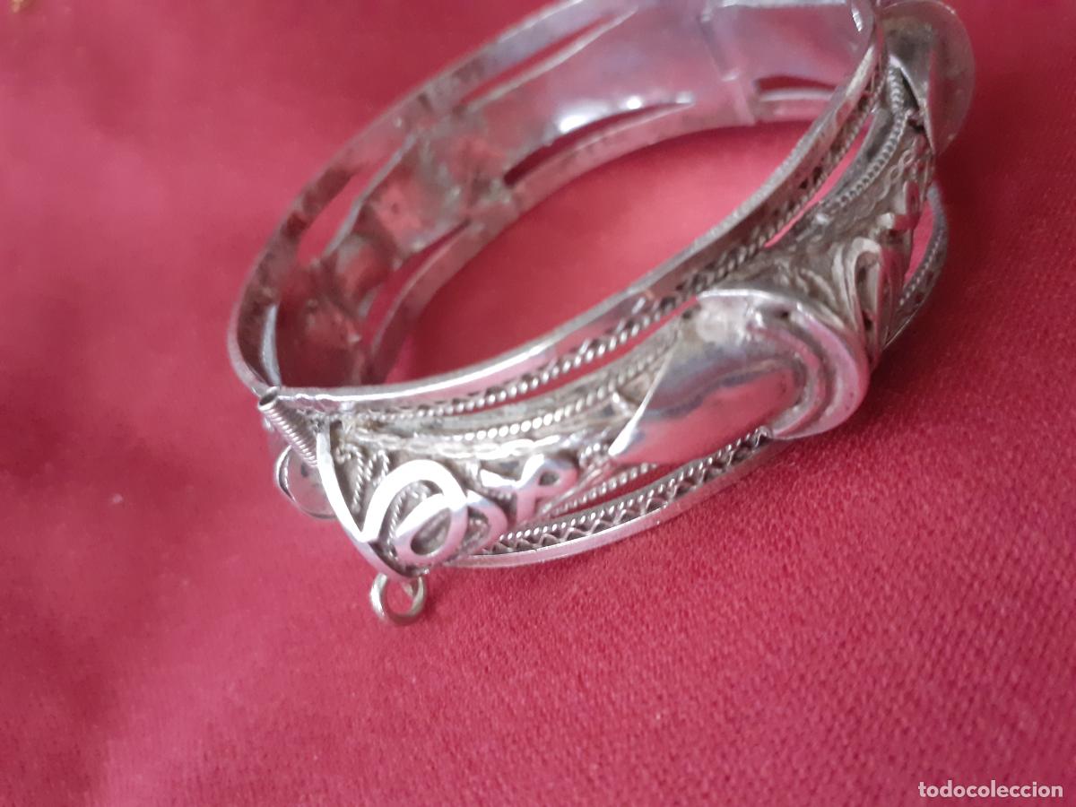 Joyeria: Pulsera antigua oriental de plata - Foto 1